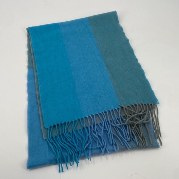 Erdenet cashmere blue scarf - Picture 6 of 6